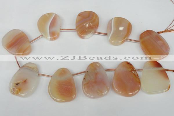 CTD503 Top drilled 25*35mm - 30*40mm freeform agate beads