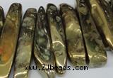 CTD527 Top drilled 10*25mm - 10*60mm wand plated agate beads