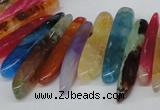 CTD590 Top drilled 6*20mm - 6*45mm wand agate gemstone beads