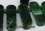 CTD593 Top drilled 12*30mm - 15*50mm wand agate gemstone beads