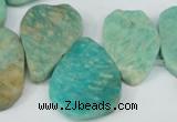 CTD635 Top drilled 18*25mm - 25*38mm freeform Russian amazonite beads