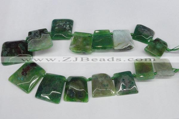 CTD664 Top drilled 25*30mm - 30*40mm freeform agate beads