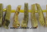 CTD670 Top drilled 10*25mm - 12*45mm wand agate gemstone beads