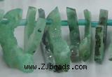 CTD673 Top drilled 10*25mm - 12*45mm wand agate gemstone beads