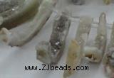 CTD675 Top drilled 10*25mm - 12*45mm wand agate gemstone beads