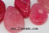 CTD686 Top drilled 18*25mm - 28*40mm freeform agate gemstone beads