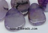 CTD687 Top drilled 18*25mm - 28*40mm freeform agate gemstone beads