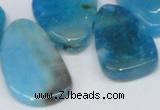 CTD689 Top drilled 18*25mm - 28*40mm freeform agate gemstone beads