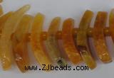 CTD710 Top drilled 12*25mm - 15*40mm wand agate gemstone beads