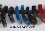 CTD714 Top drilled 12*25mm - 15*40mm wand agate gemstone beads