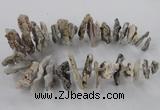 CTD795 Top drilled 15*20mm - 25*45mm freeform agate gemstone beads