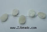 CTD800 Top drilled 20*30mm - 25*35mm freeform agate beads