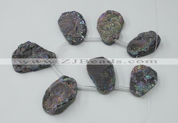 CTD817 Top drilled 18*22mm - 30*40mm freeform agate beads
