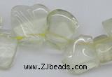 CTD824 Top drilled 15*20mm - 20*25mm freeform lemon quartz beads