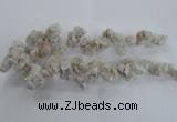 CTD975 Top drilled 10*15mm - 15*25mm nuggets plated druzy agate beads