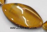 CTE03 20*40mm marquise shape yellow tiger eye beads wholesale