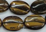 CTE104 15.5 inches 18*25mm oval yellow tiger eye beads wholesale