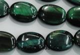 CTE1044 15.5 inches 15*20mm oval dyed green tiger eye beads