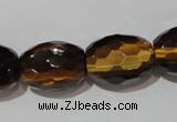 CTE1115 15.5 inches 15*20mm faceted rice yellow tiger eye beads