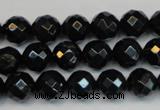 CTE1187 15.5 inches 10mm faceted round blue tiger eye beads