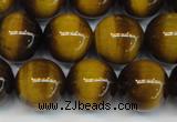 CTE1229 15.5 inches 12mm round A grade yellow tiger eye beads