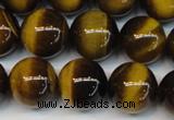 CTE1235 15.5 inches 8mm round A+ grade yellow tiger eye beads