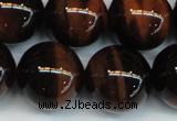 CTE1296 15.5 inches 14mm round AA grade red tiger eye beads