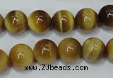 CTE130 15.5 inches 12mm round yellow tiger eye gemstone beads