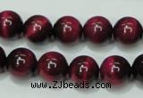 CTE138 15.5 inches 12mm round dyed tiger eye gemstone beads