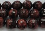CTE1463 15.5 inches 10mm faceted round red tiger eye beads