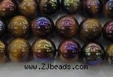 CTE1502 15.5 inches 8mm round AB-color yellow tiger eye beads