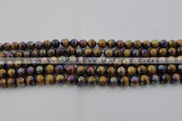 CTE1502 15.5 inches 8mm round AB-color yellow tiger eye beads