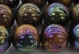 CTE1505 15.5 inches 14mm round AB-color yellow tiger eye beads