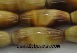 CTE1523 15.5 inches 10*30mm rice golden tiger eye beads wholesale