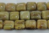 CTE1525 15.5 inches 8*8mm square golden tiger eye beads wholesale