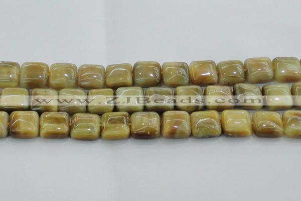 CTE1530 15.5 inches 18*18mm square golden tiger eye beads wholesale