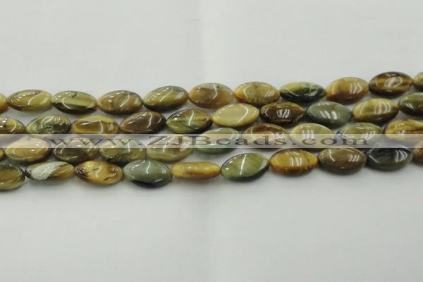 CTE1570 15.5 inches 11*18mm marquise golden & blue tiger eye beads