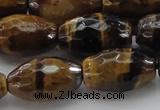 CTE1583 15.5 inches 13*18mm faceted rice yellow tiger eye beads