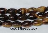 CTE159 15.5 inches 10*14mm rice yellow tiger eye gemstone beads