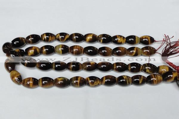 CTE161 15.5 inches 12*20mm rice yellow tiger eye gemstone beads