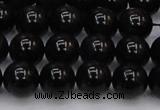 CTE1612 15.5 inches 8mm round A grade black tiger eye beads