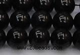 CTE1615 15.5 inches 14mm round A grade black tiger eye beads