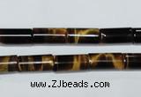 CTE163 15.5 inches 4*8mm column yellow tiger eye gemstone beads