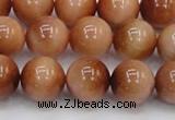 CTE1653 15.5 inches 10mm round sun orange tiger eye beads