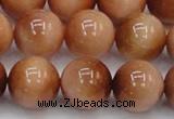 CTE1655 15.5 inches 14mm round sun orange tiger eye beads