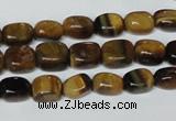 CTE173 15.5 inches 6*9mm nuggets yellow tiger eye gemstone beads