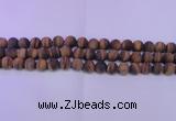 CTE1771 15.5 inches 6mm round matte yellow tiger eye beads