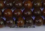 CTE1782 15.5 inches 8mm round yellow iron tiger beads wholesale