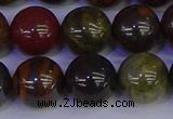 CTE1795 15.5 inches 14mm round red iron tiger beads wholesale