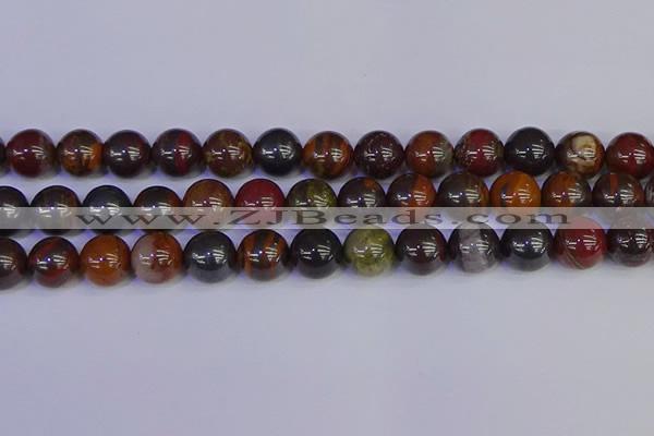 CTE1795 15.5 inches 14mm round red iron tiger beads wholesale